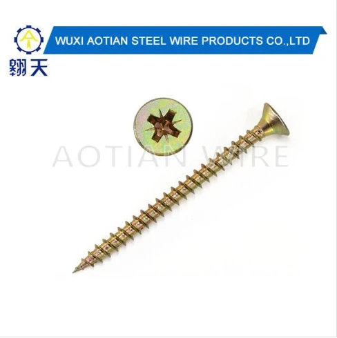 Wood Yellow Zinc Chipboard Screws.